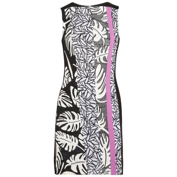 NWT DVF embroidered monstera leaf runway Yianna dress - Picture 4 of 13